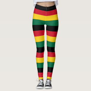 Patriotic "Ghana Pride Stripes" Leggings