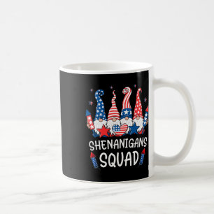 Patriotic Gnomes 4. Juli Shirt Funny Shenaniga Kaffeetasse