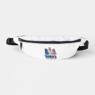 Patriotic Goldendoodle Dog 4. Juli USA Bauchtasche