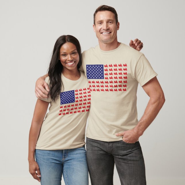 Patriotic Goldwing Motorrad T-Shirt (Unisex)