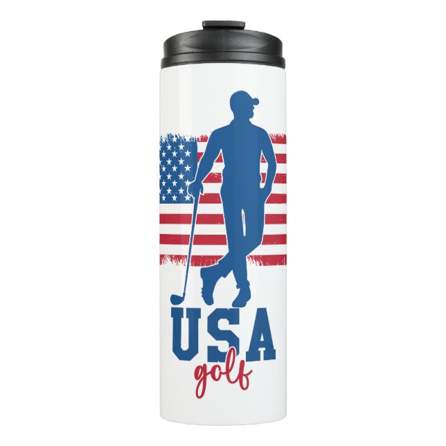 Patriotic Golf USA Thermosbecher (Vorderseite)