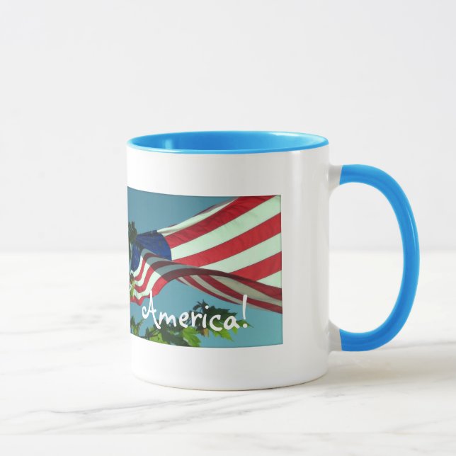 Patriotic Good Morning America Tasse (Rechts)