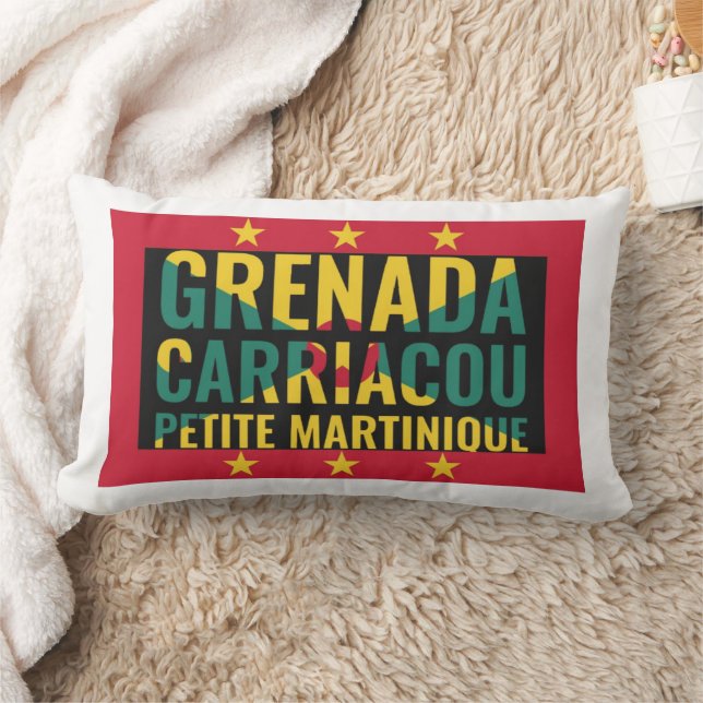Patriotic GRENADA Flag Lendenkissen (Decke)
