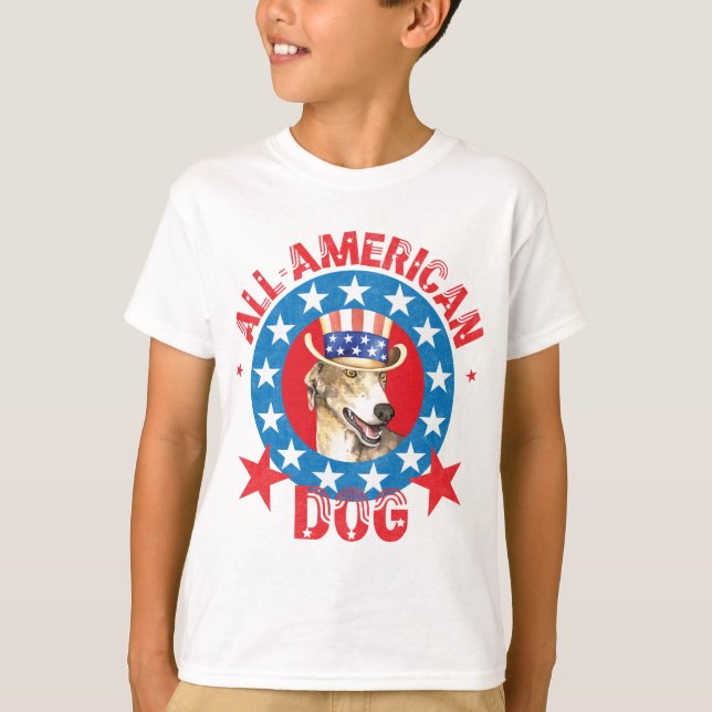 Patriotic Greyhound T - Shirt (Vorderseite)