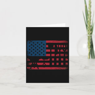 Patriotic Grilling Grillen Utensil US Flag Pitmast Karte