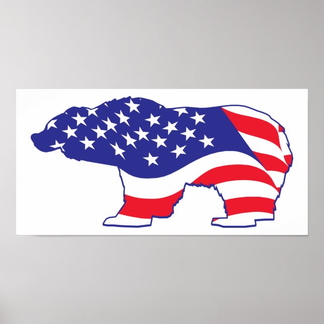 Patriotic-Grizzly Poster (Vorne)