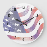 Patriotic Grunge Style verblasste amerikanische Fl
