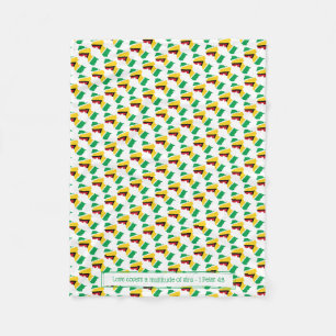 Patriotic GUYANA FLAG Fleecedecke