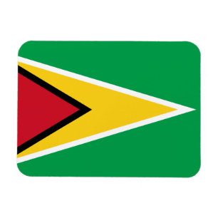 Patriotic Guyana Flag Magnet