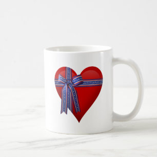 Patriotic Heart Grafik Kaffeetasse