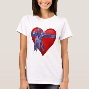 Patriotic Heart Grafik T-Shirt