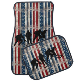 Patriotic Hockey Car Floor Mats Autofußmatte