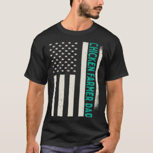 Patriotic Hog Farm Landwirtschaftliche Hühnerfarne T-Shirt