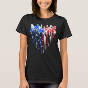 Patriotic Horse American Flag Herbst 4. Juli Ho T-Shirt