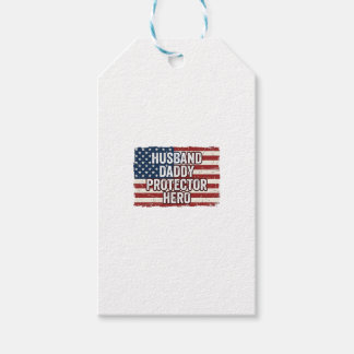 Patriotic Husband Daddy Protector Hero Flag Shirt  Geschenkanhänger
