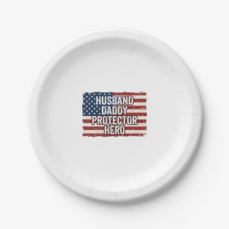 Patriotic Husband Daddy Protector Hero Flag Shirt  Pappteller