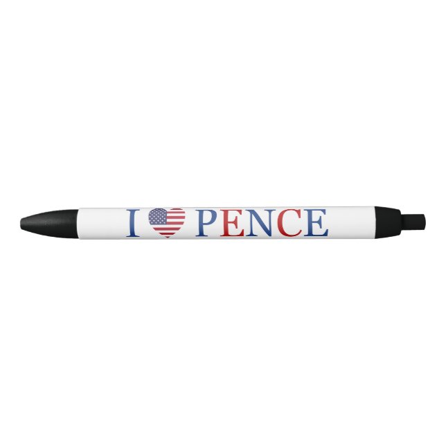Patriotic I Heart Liebe Mike Pence Flag Kugelschreiber (Vorderseite)