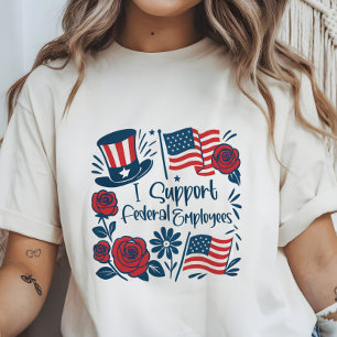 Patriotic I unterstützt Bundesstaatliche Mitarbeit T-Shirt