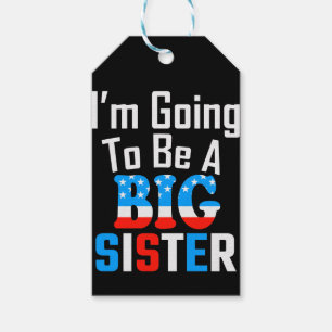 Patriotic, ich werde eine große Schwester sein Geschenkanhänger