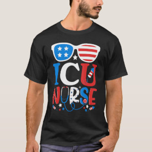 Patriotic Icu Nurse 4. Juli American Sungrace T-Shirt