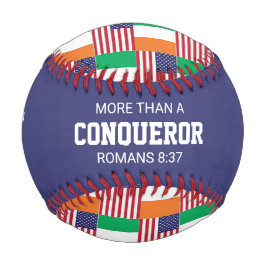 Patriotic IRISH AMERICAN FLAG Custom Scripting Baseball