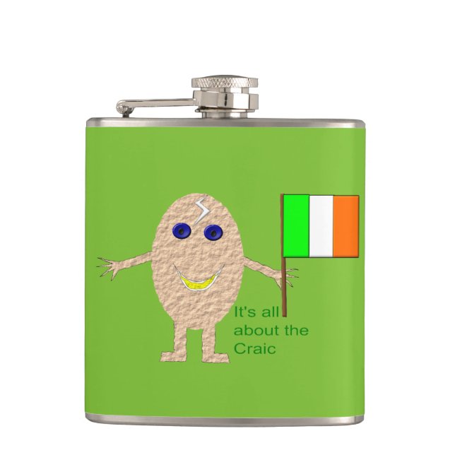 Patriotic Irish Egal Flask Flachmann (Vorderseite)