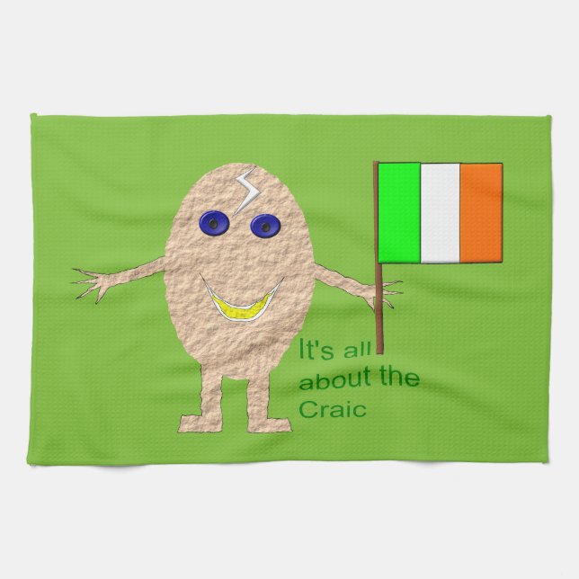 Patriotic Irish Egg Küchentücher (Horizontal)