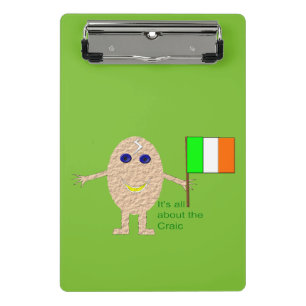 Patriotic Irish Egg Mini Clipboard Klemmbrett