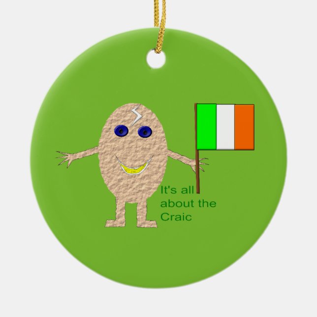 Patriotic Irish Egg Ornament (Vorne)