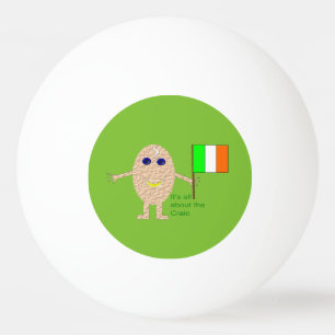 Patriotic Irish Egg Ping Pong Ball Tischtennisball