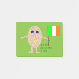 Patriotic Irish Egg Post es notiert Pad Post-it Klebezettel