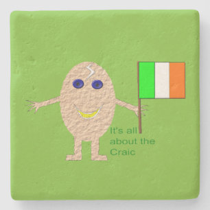 Patriotic Irish Egg Stone Untersetzer
