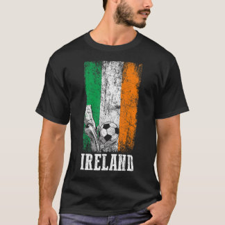 Patriotic Irish Soccer Player Ireland Flag Soccer T-Shirt