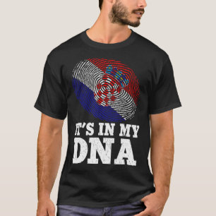 Patriotic ist in meiner DNS Fingerprint Croatia Fl T-Shirt