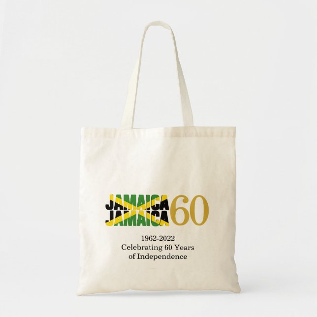 Patriotic JAMAICA 60 Jahre Unabhängigkeit Tragetasche (Vorne)