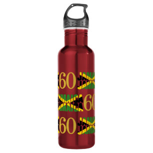 Patriotic JAMAICA Flag 60. Jubiläum Edelstahlflasche