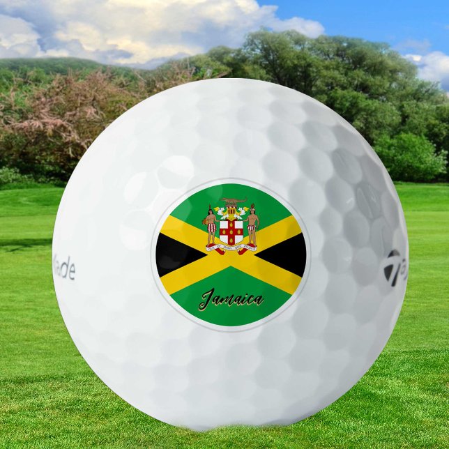 Patriotic Jamaican Flag Golf Balls, Jamaika Golfball (Von Creator hochgeladen)