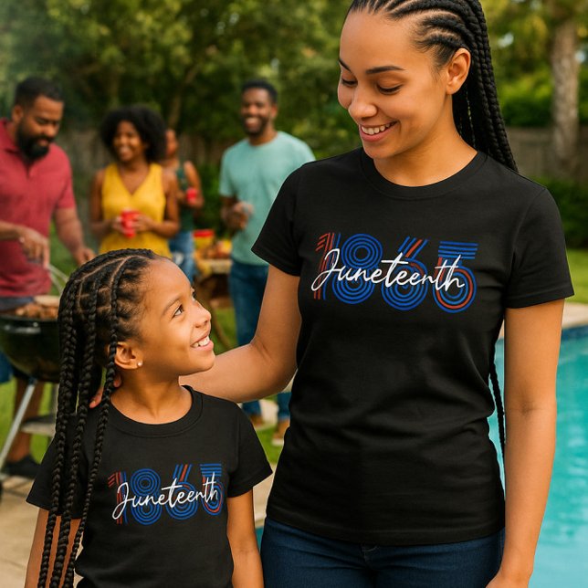 Patriotic Juneteenth 1865 Rot, Weiß & Blau T-Shirt (Von Creator hochgeladen)