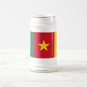 Patriotic Kamerun Flag Bierglas