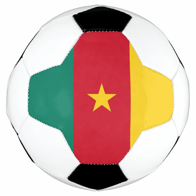 Patriotic Kamerun Flag Fußball (Vorderseite)