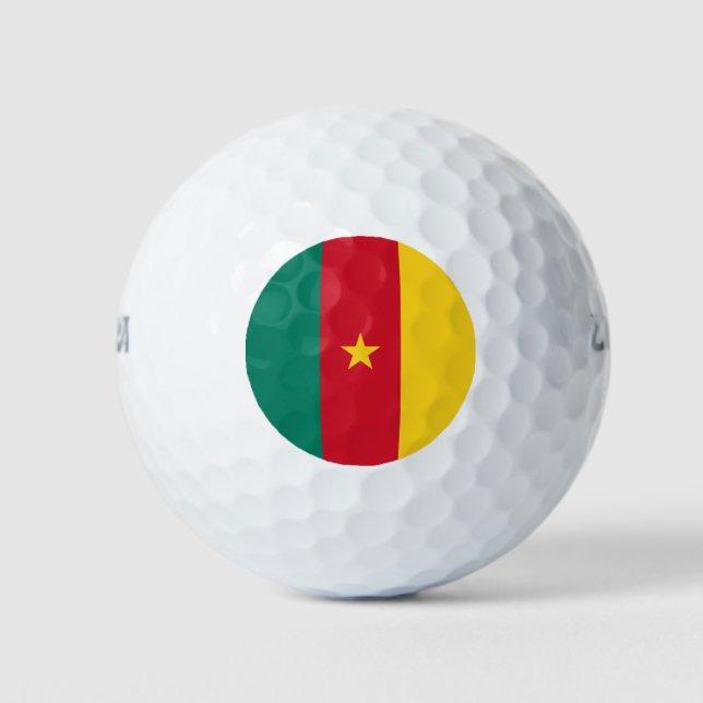 Patriotic Kamerun Flag Golfball (Vorderseite)