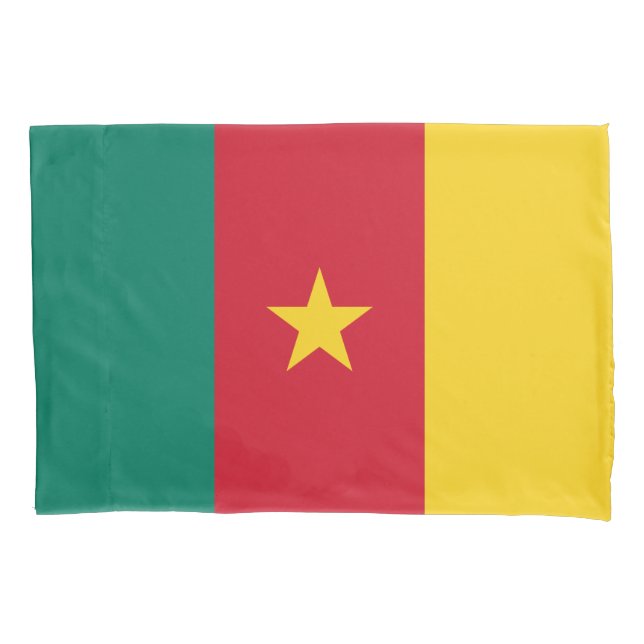 Patriotic Kamerun Flag Kissenbezug (Vorderseite)