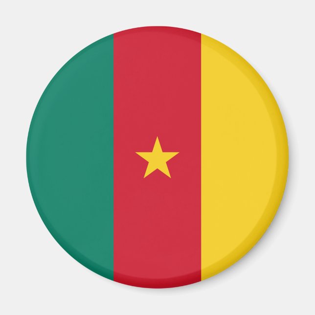 Patriotic Kamerun Flag Magnet (Vorne)
