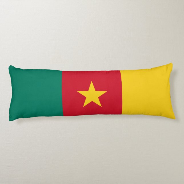 Patriotic Kamerun Flag Seitenschläferkissen (Rückseite)