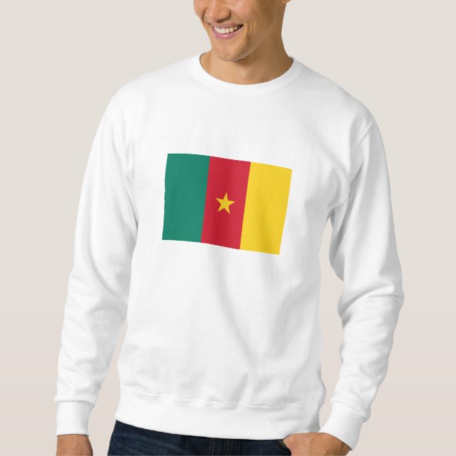 Patriotic Kamerun Flag Sweatshirt (Vorderseite)