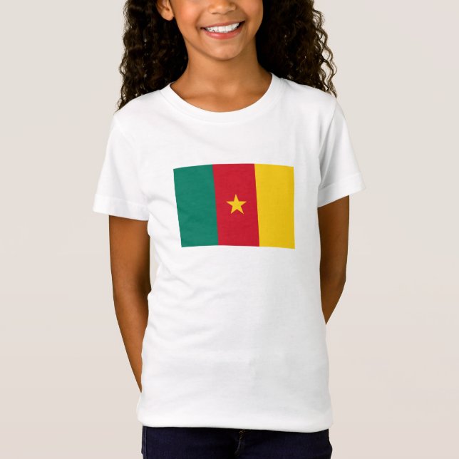 Patriotic Kamerun Flag T-Shirt (Vorderseite)