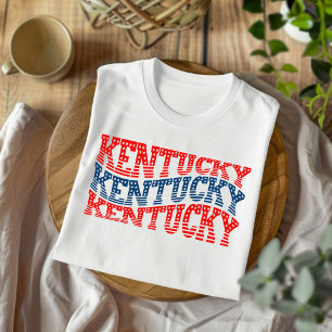 Patriotic Kentucky Red and Blue Boho T - Shirt