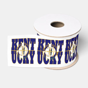 Patriotic Kentucky Staatsflaggentypografie Ripsband