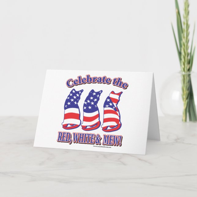 Patriotic Kitty Cats Karte (Vorderseite)