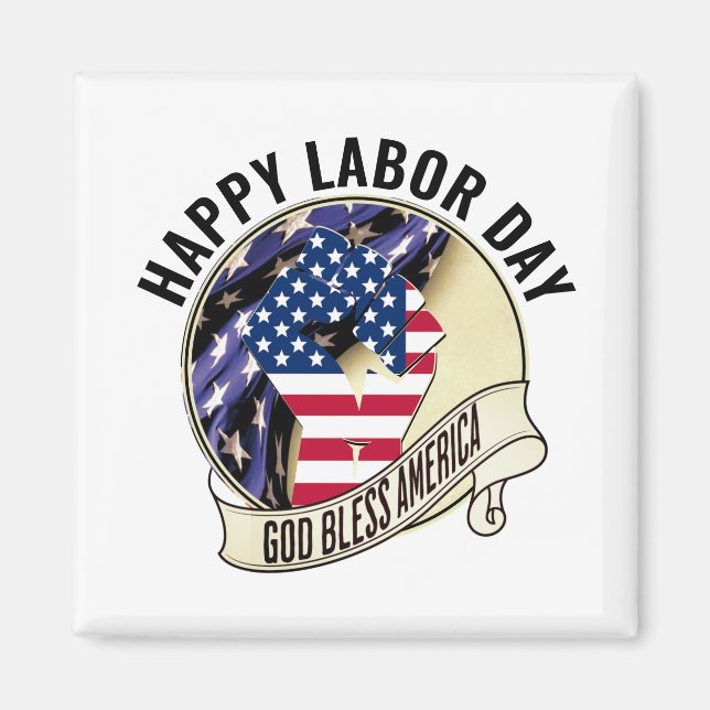 Patriotic LABOR DAY Magnet (Vorne)